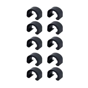 10 Jagwire Hydraulic Hose Clips / C Clips For 5mm Outer Casing / Hose