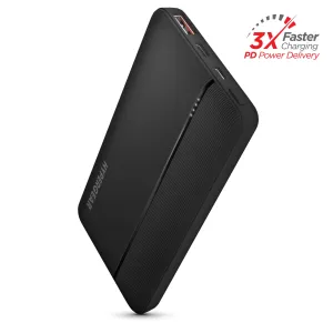 Save Today Only 10,000Mah | Fast Charge Power Bank With 20W Usb-C Pd | Black
