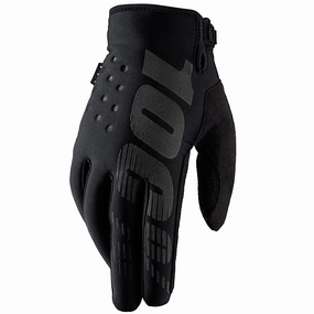 100% Brisker Gloves - Black