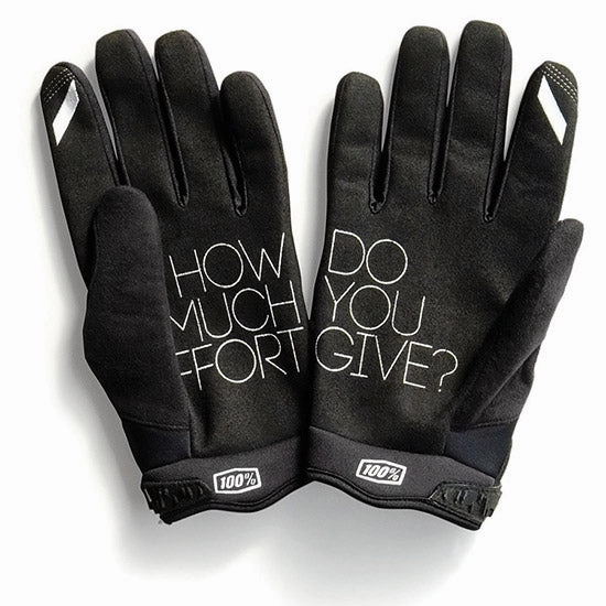 100% Brisker Gloves - Black