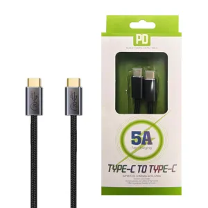 Shop the Best Deals 1.5M Boostup Cafule Usb-C To Usb-C Cable Charge & Video Black Usb Gen 3.2 - 20Gbps, 100W/5A, 8K/60Hz)