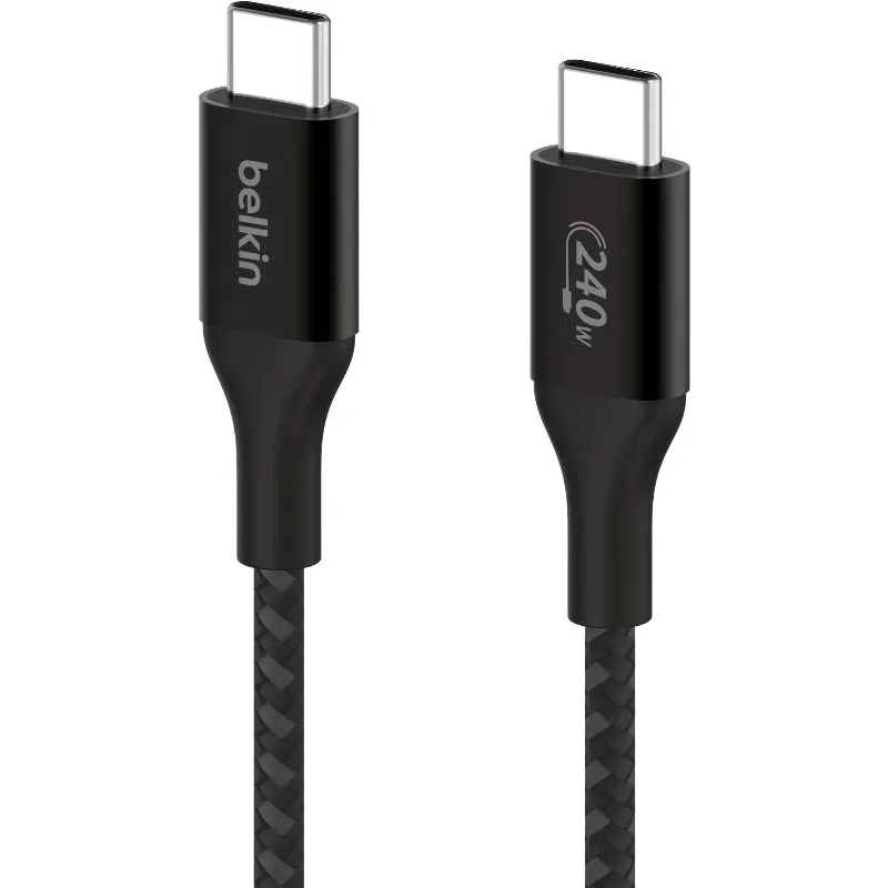 Limited Stock Deals Price Slash Today 1M Belkin Boostcharge Usb-C To Usb-C 240W Super Fast Charging Cable Black