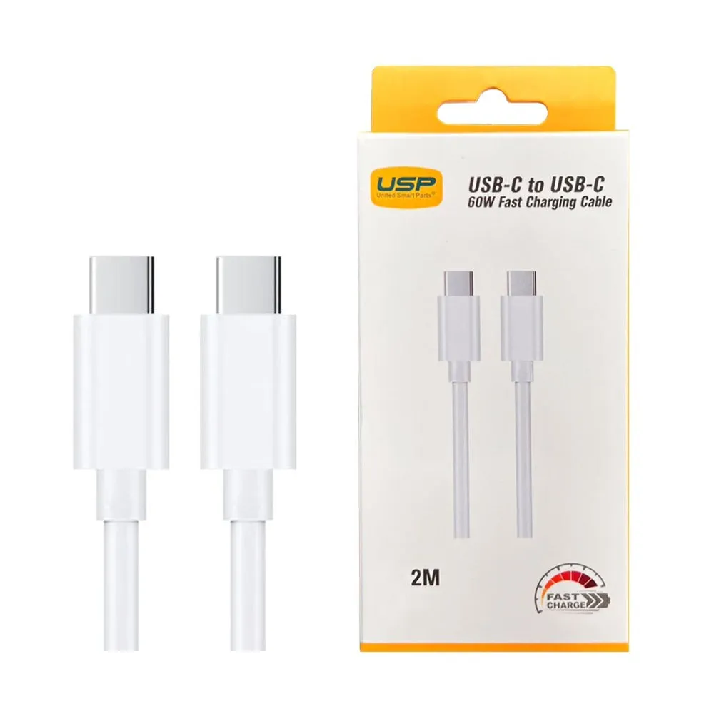 2M 60W Usb-C To Usb-C Mini White Cable  Usp MustHave Deals Dont Wait Save Today