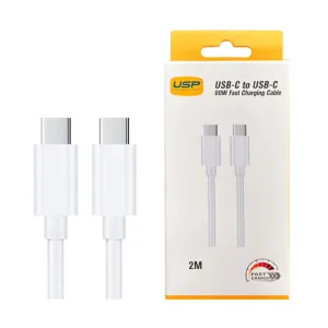 2M 60W Usb-C To Usb-C Mini White Cable  Usp MustHave Deals Dont Wait Save Today