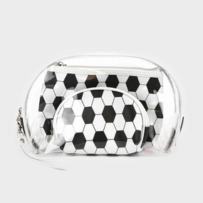 3Pcs - Soccer Clear Pouches Bag Today Only Offer