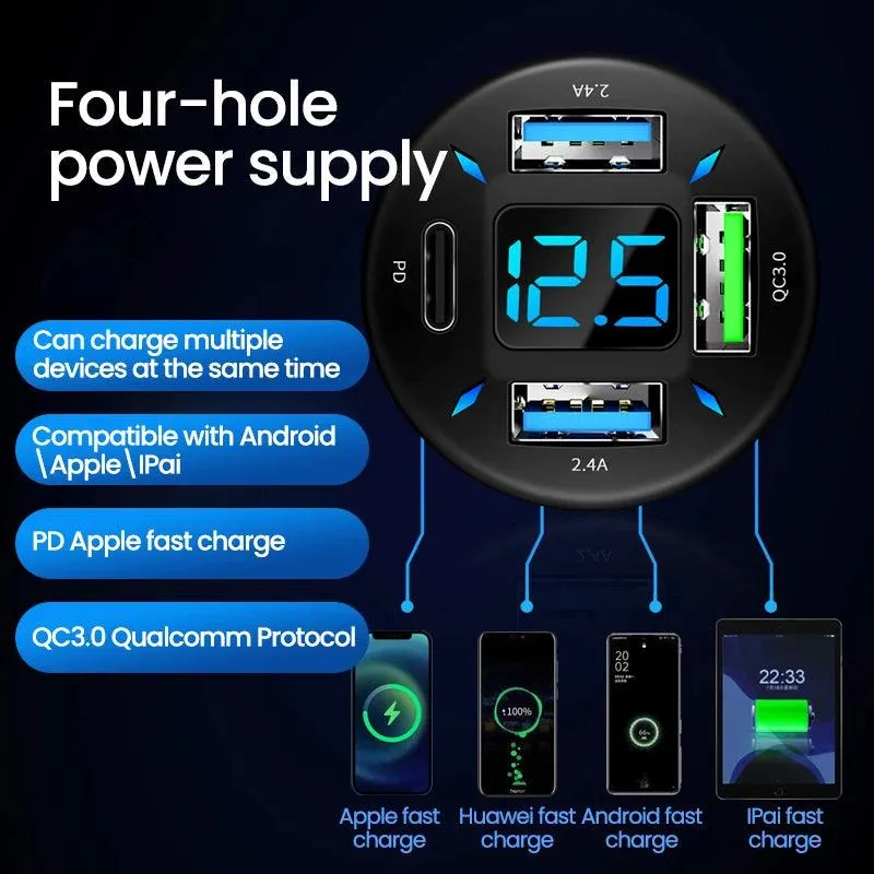 66W Usb Fast Car Charger For Iphone & Android Trendy Picks Today