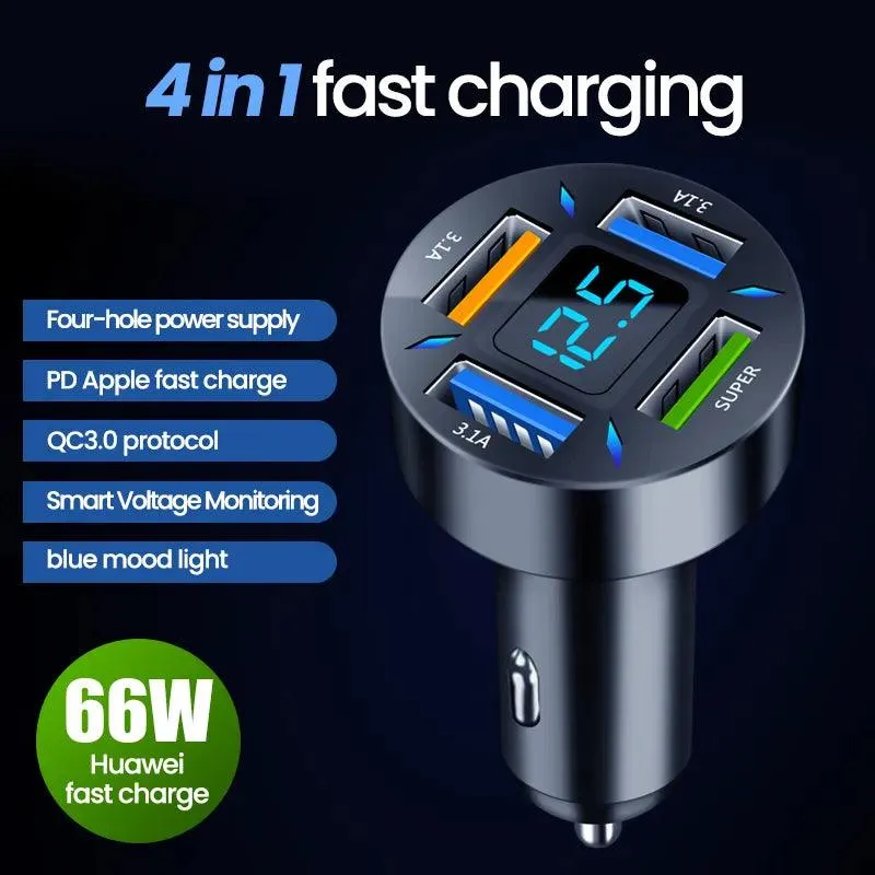 Big Clearance Event Shop the Savings Now 66W Usb Fast Car Charger For Iphone & Android