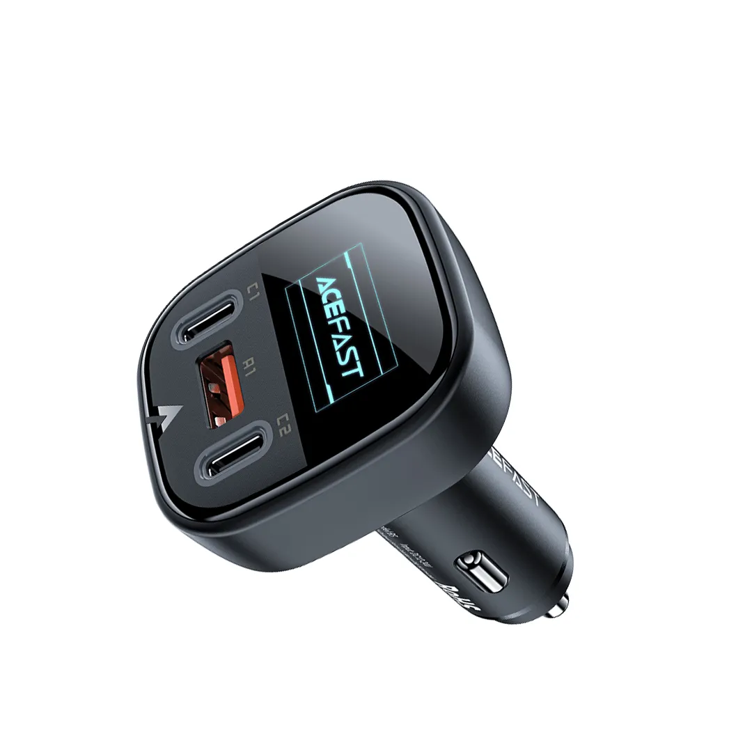 Acefast 101W Fast Car Charger With Oled Smart Display Trending Hot Deal