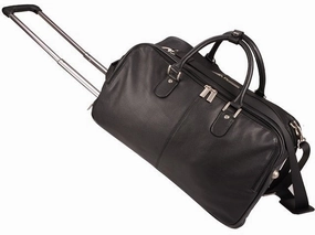 Grab It Fast Adpel Memphis Nappa Leather Duffel Bag | Black