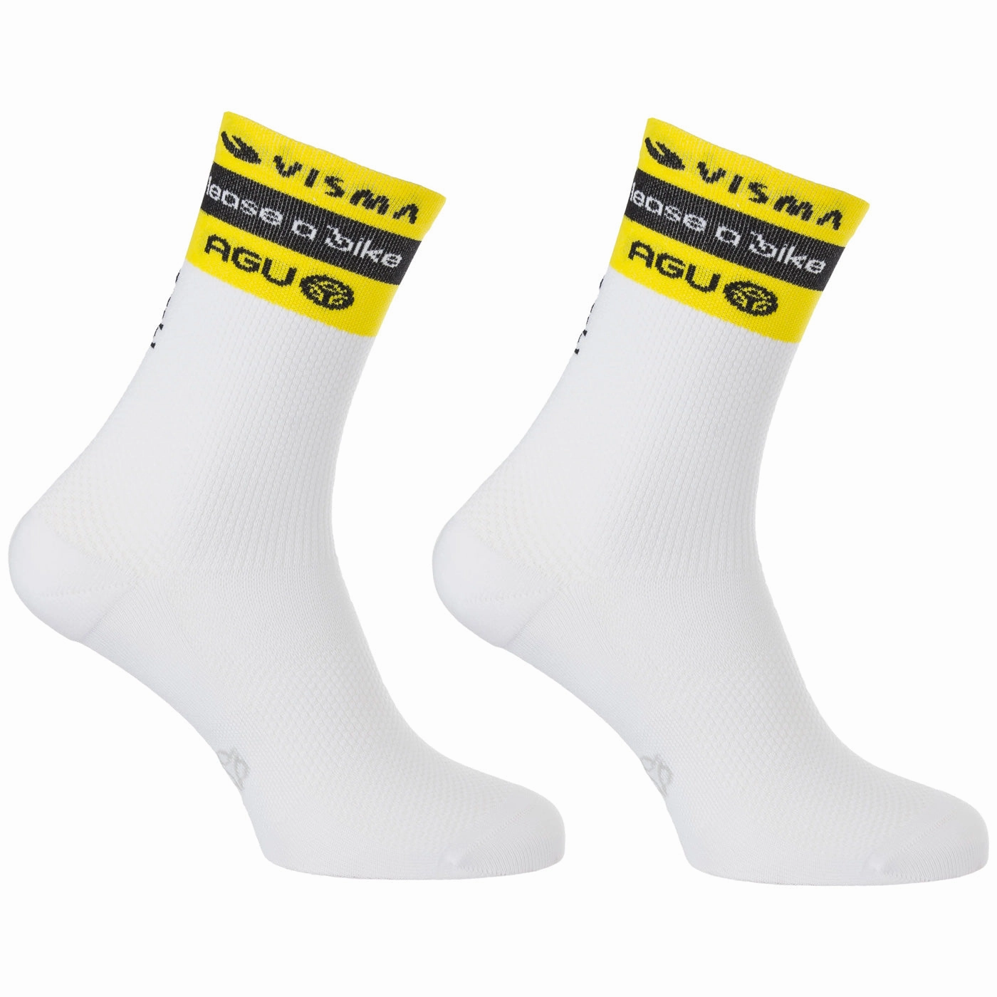 Agu Team Visma Lease socks to bike 2024