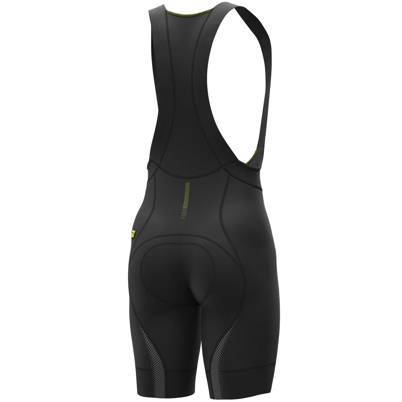Ale PRR Green Speed bib short - Black 