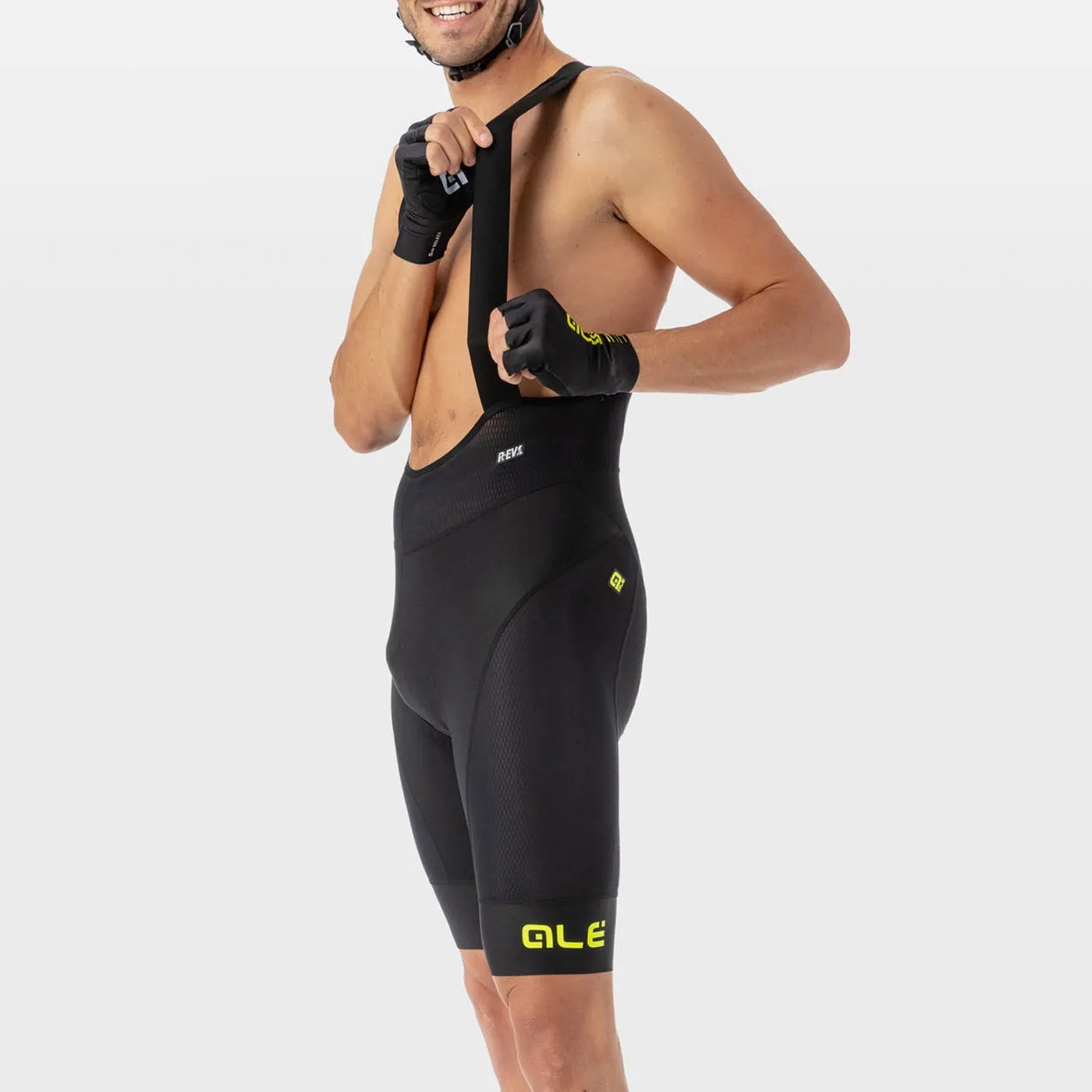 Ale R-EV1 Agonista Plus bib shorts - Black yellow