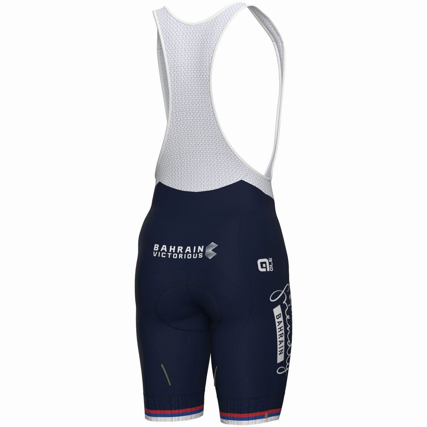 Ale Bahrain Victorious 2024 bib shorts - Serbian Champion