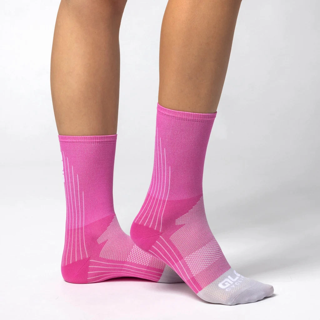 Ale Color Block socks - Fuchsia