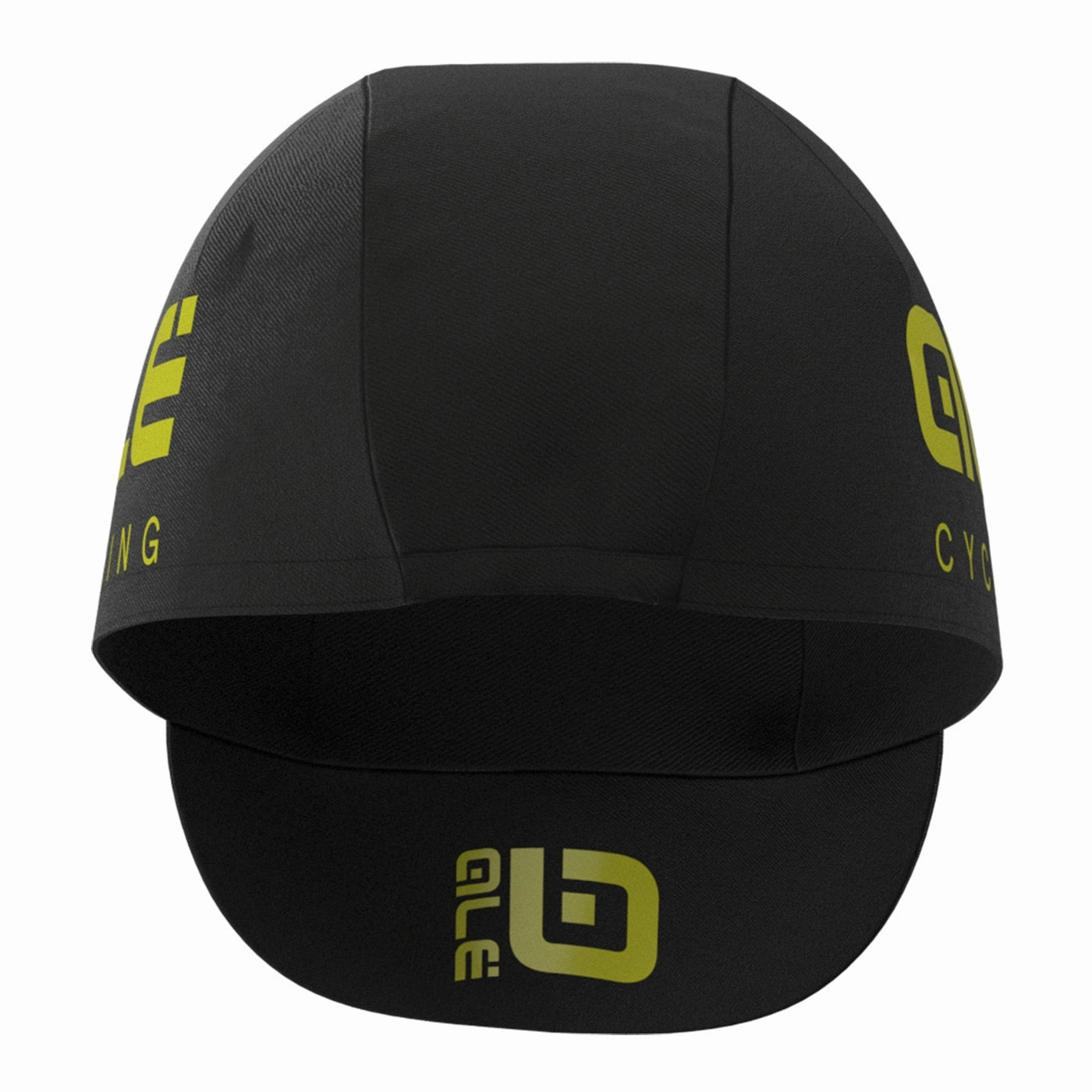 Ale Cotton cycling cap - Black yellow