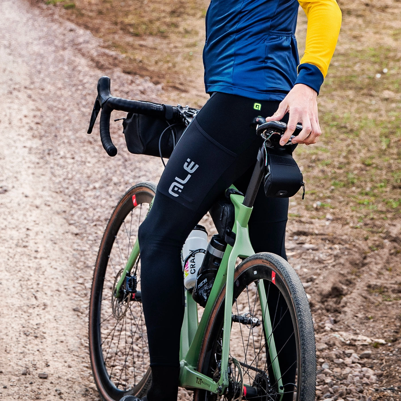 Ale Off Road Gravel Stones Cargo bib tight - Black