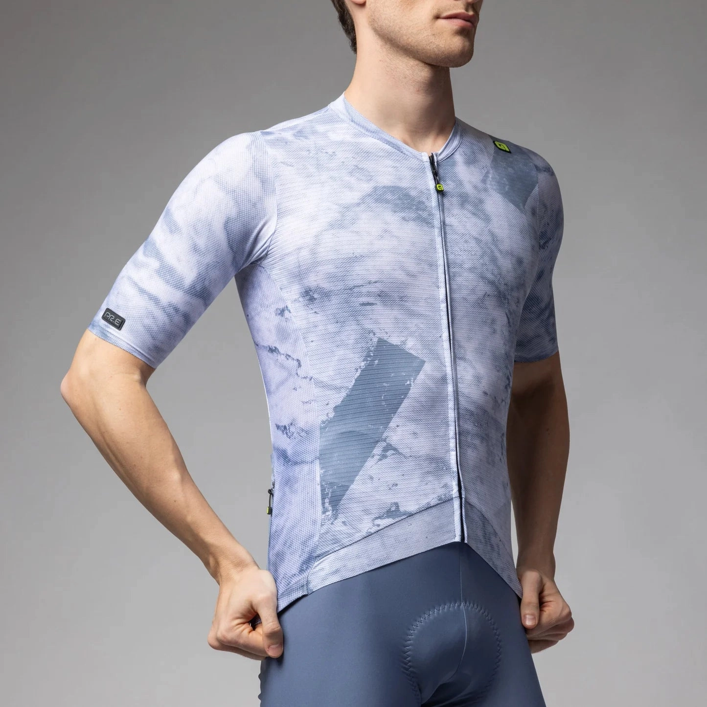 Ale PR-E Marble jersey - Light blue