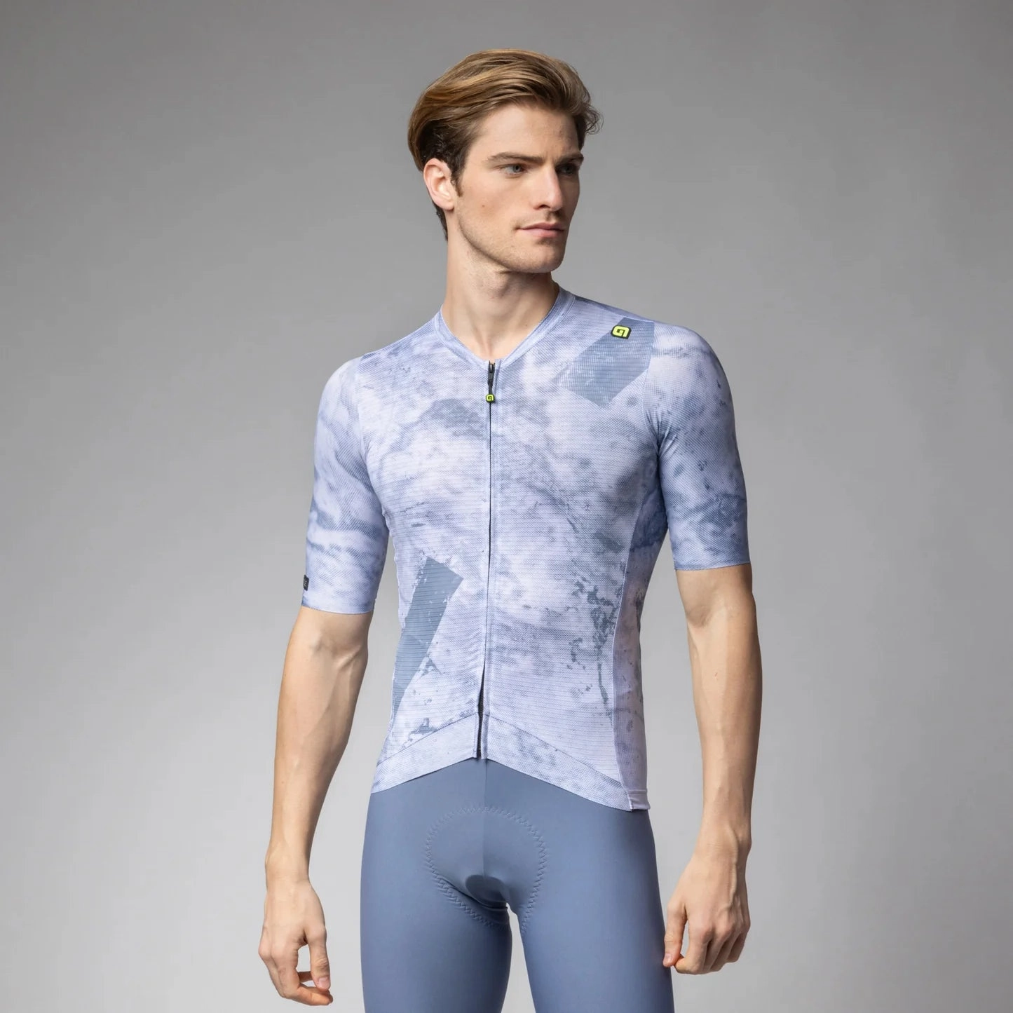Ale PR-E Marble jersey - Light blue