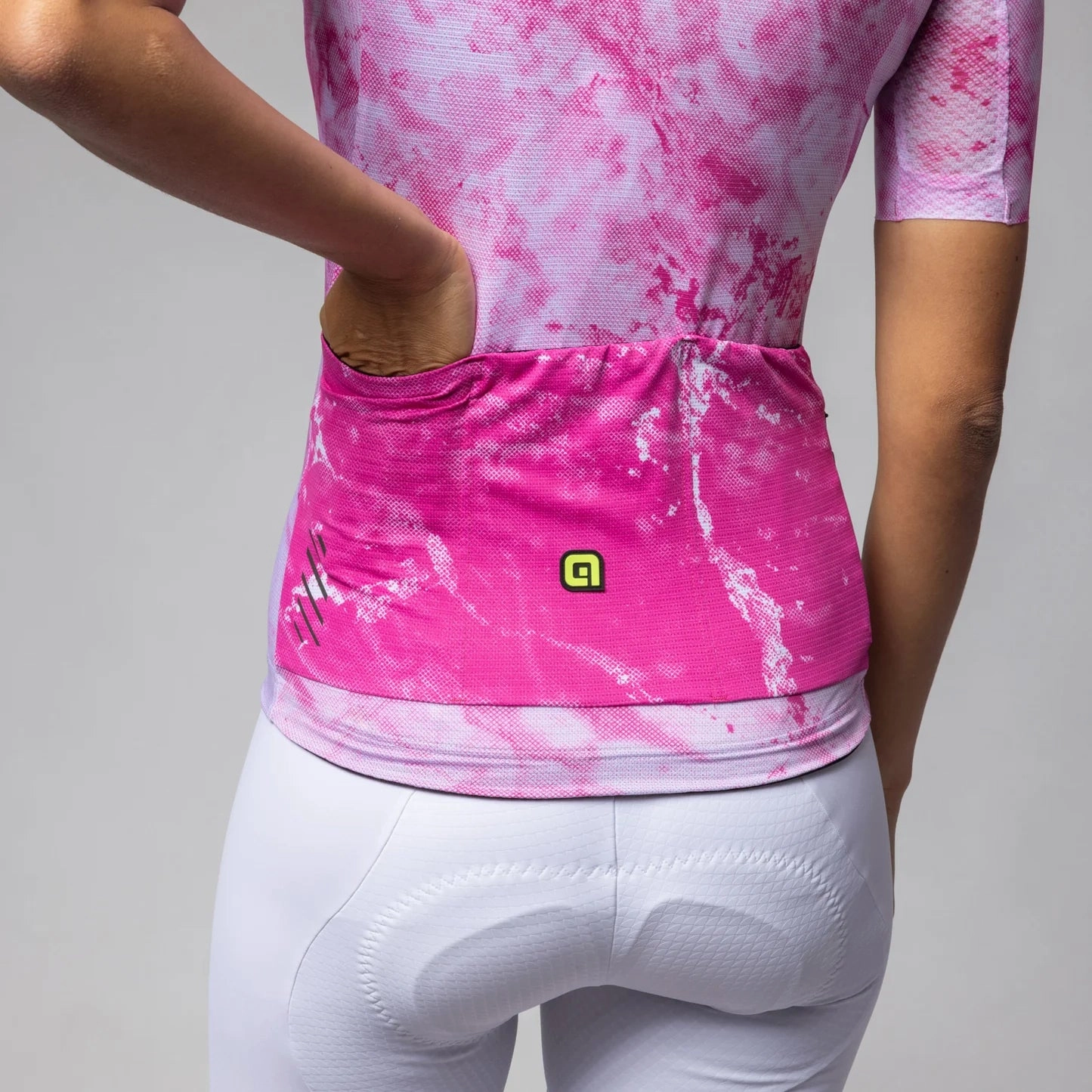 Ale PR-E Marble women jersey - Fuchsia