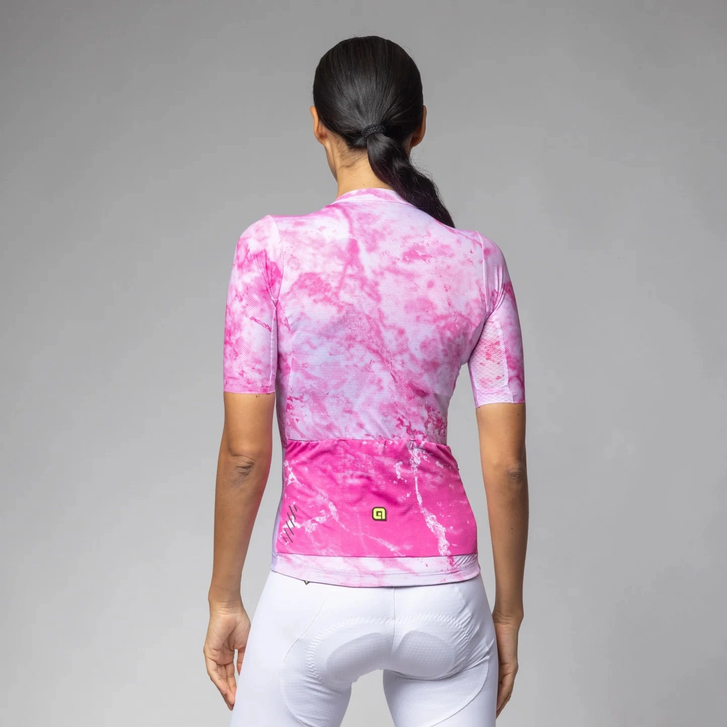 Ale PR-E Marble women jersey - Fuchsia