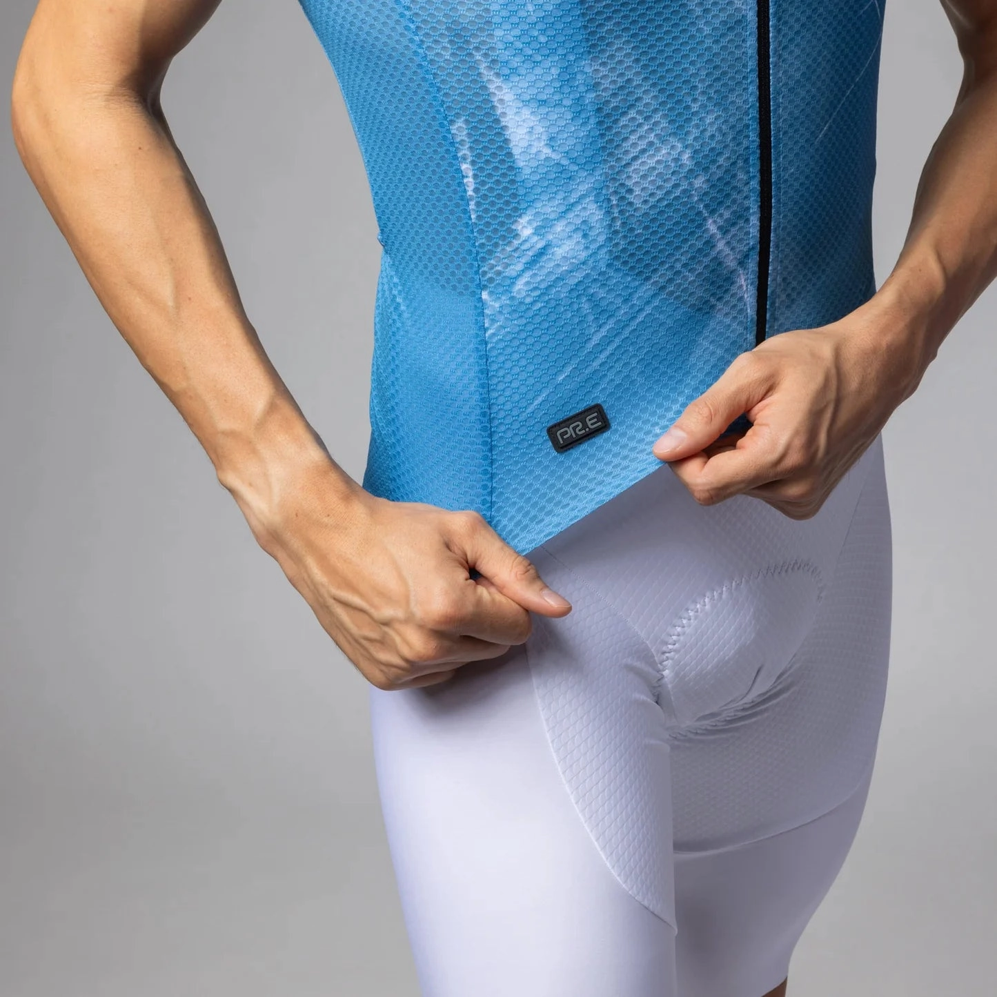 Ale PR-E Mirror sleeveless jersey - Light blue