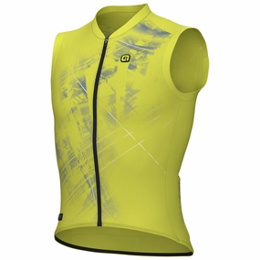 Ale PR-E Mirror sleeveless jersey - Yellow