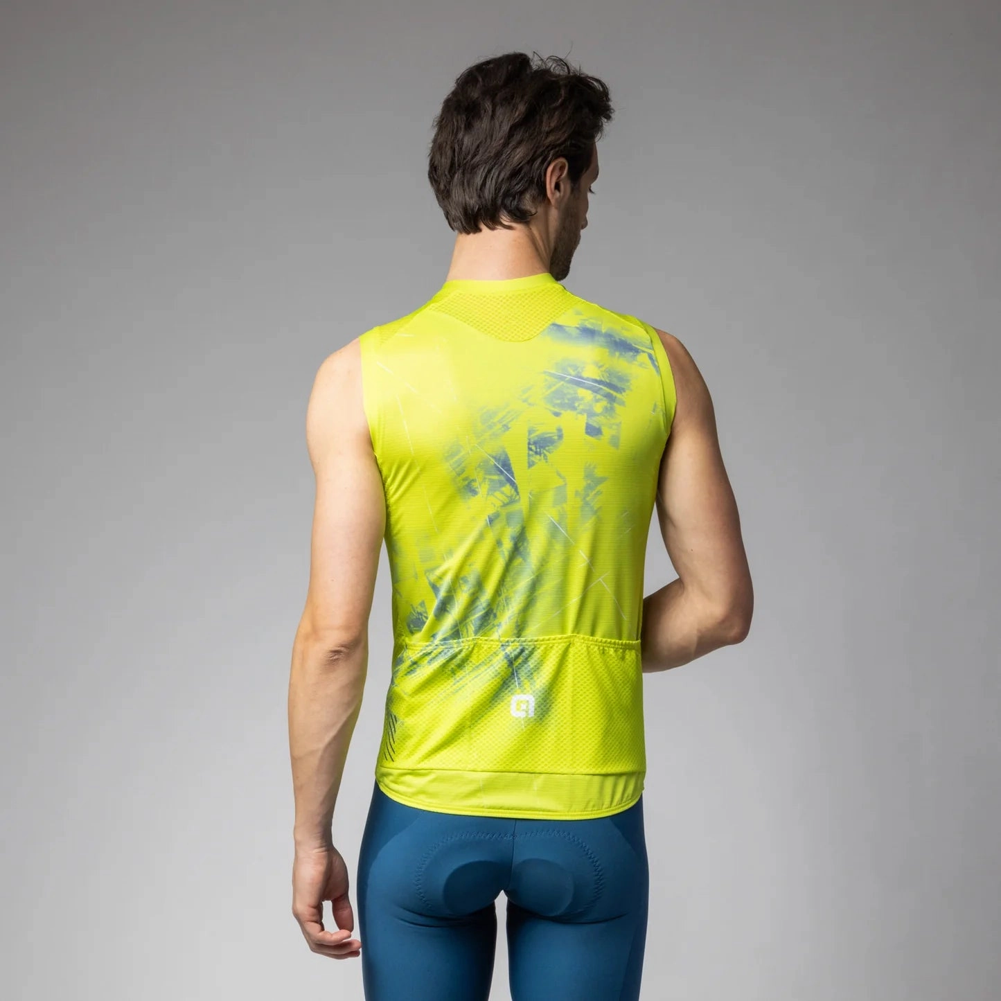 Ale PR-E Mirror sleeveless jersey - Yellow
