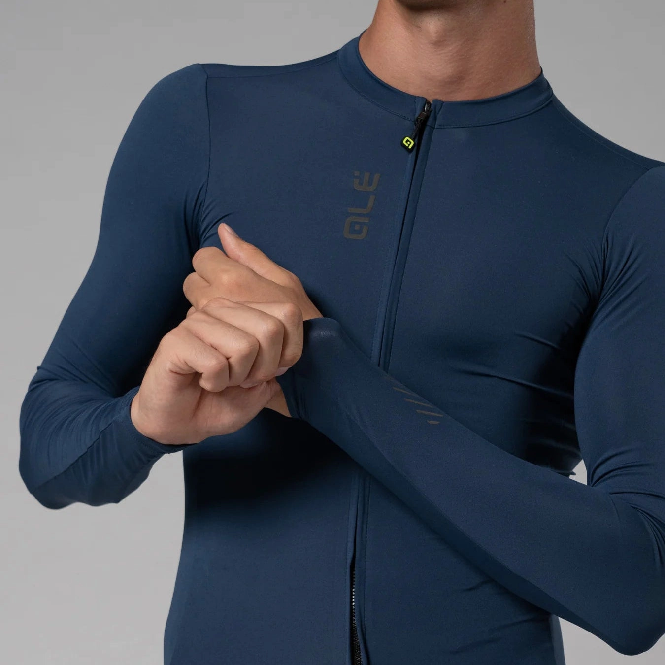 Ale Pragma Color Block long sleeve jersey - Light blue