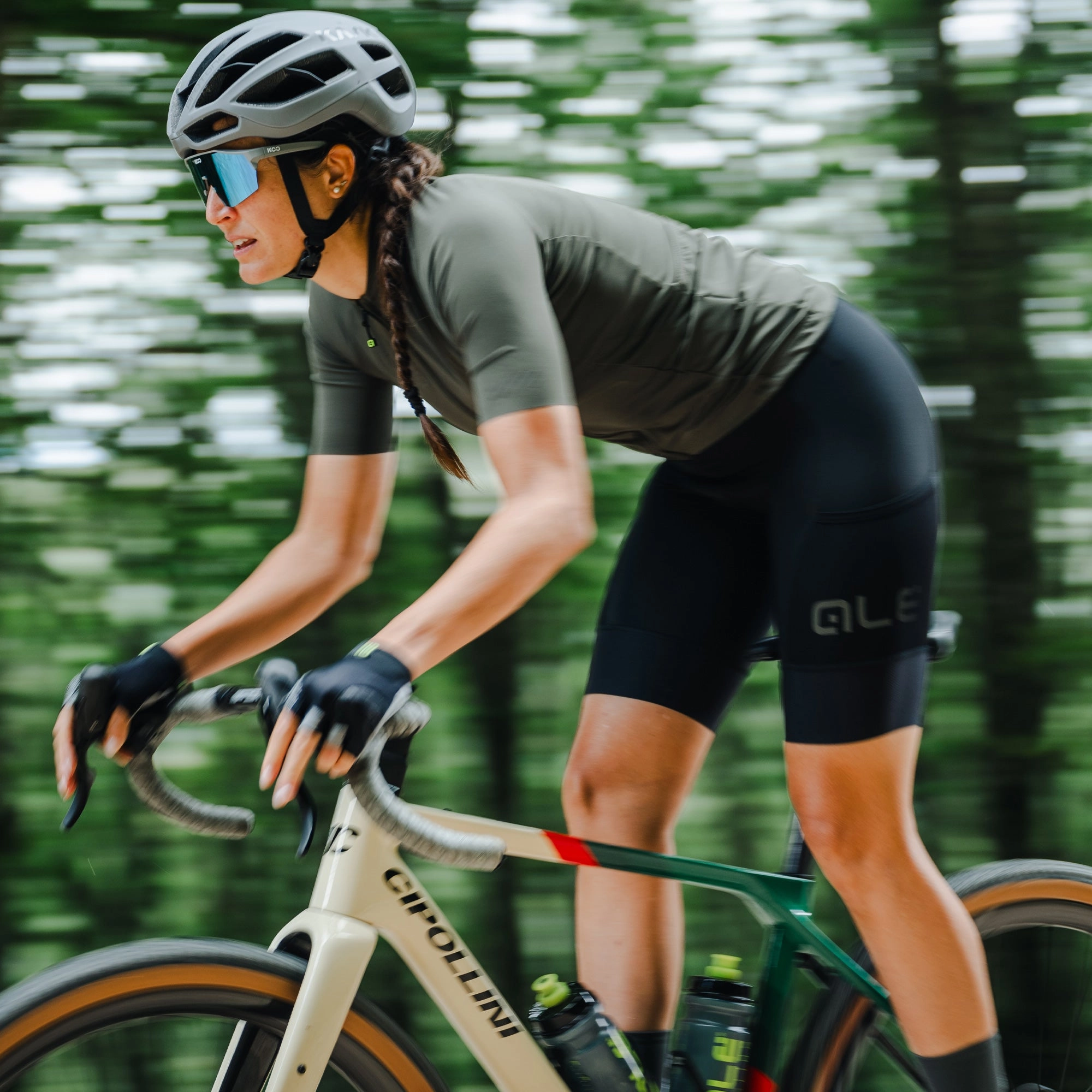 Ale Pragma Color Block Off Road women jersey - Green