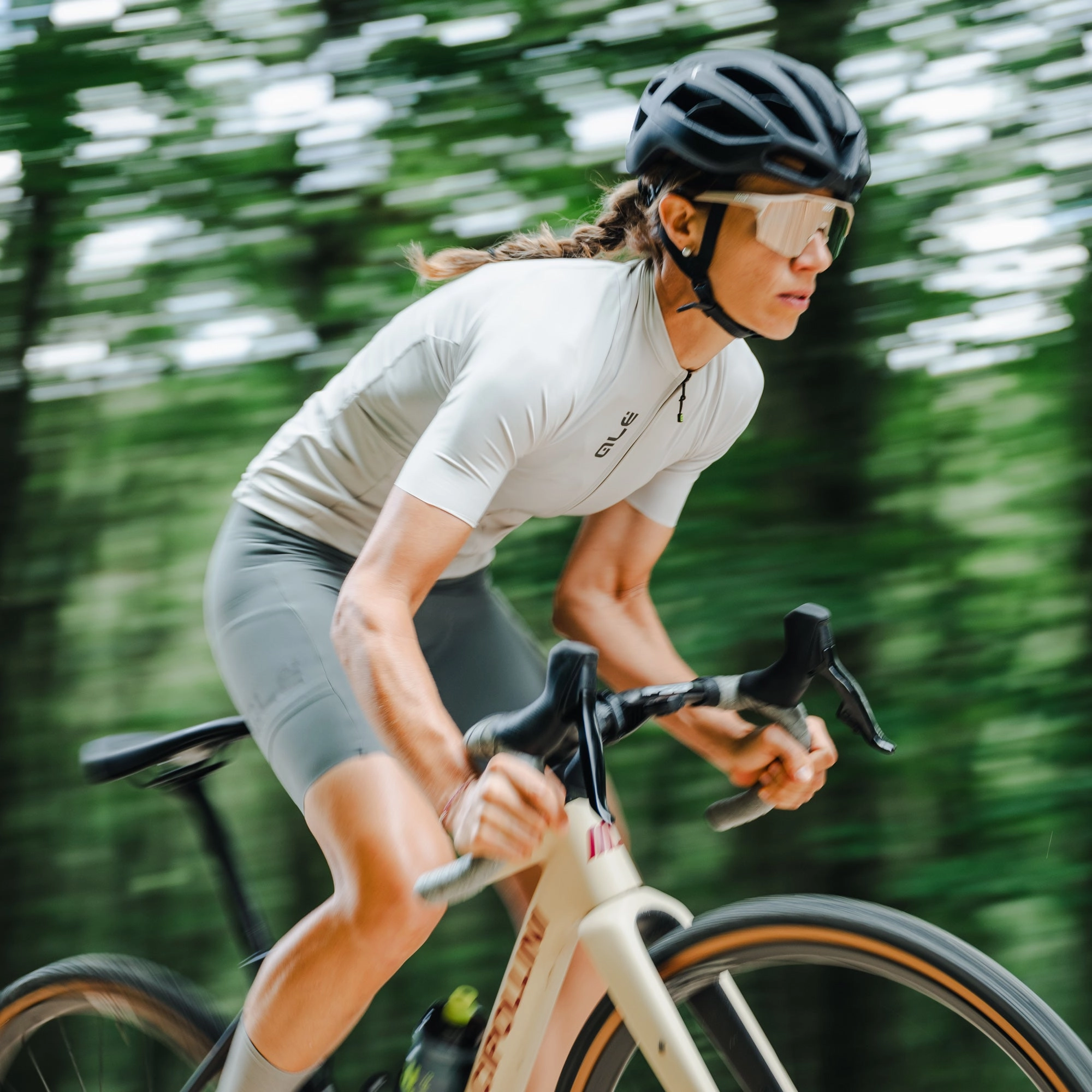 Ale Pragma Color Block Off Road women jersey - Grey