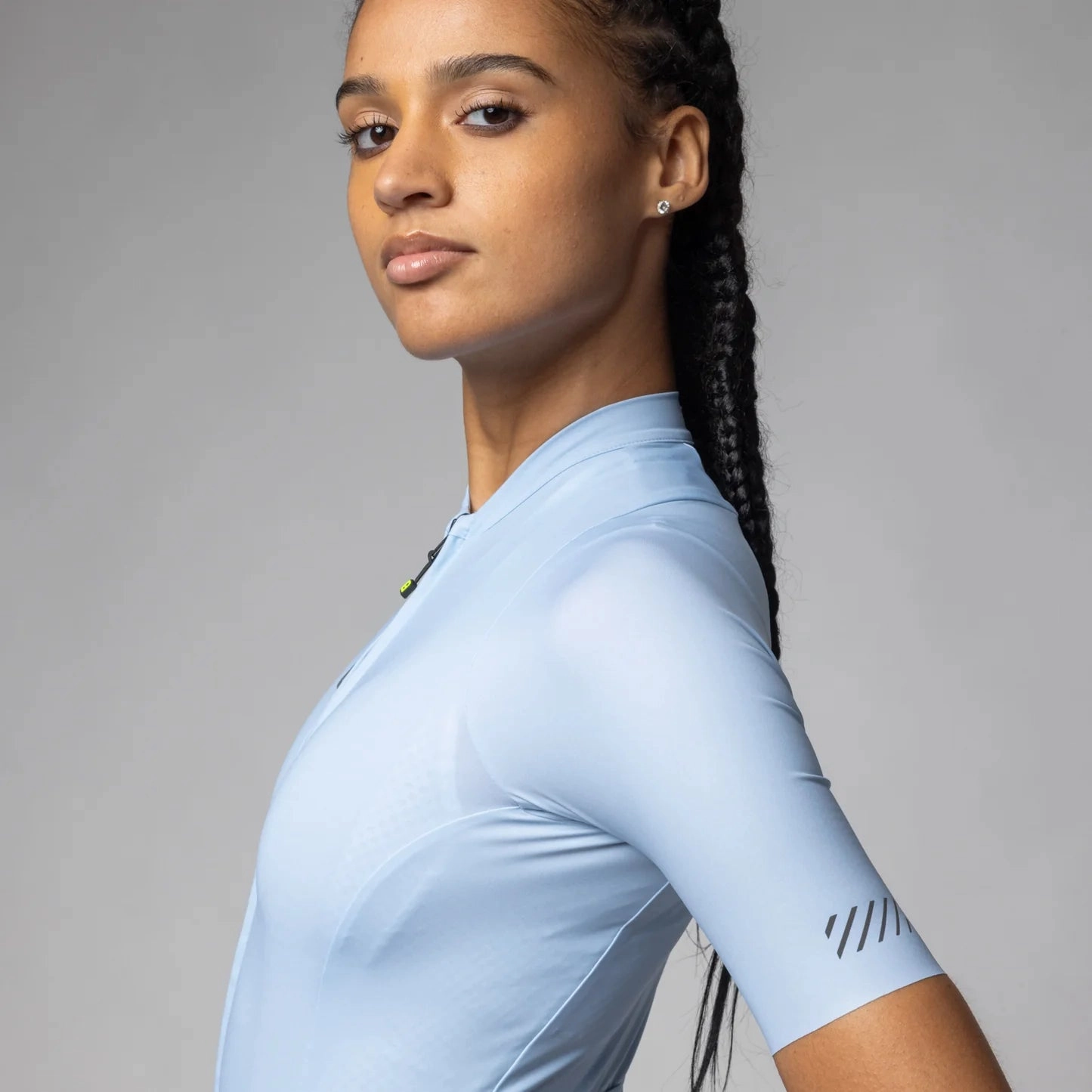 Ale Pragma Color Block women jersey - Light blue