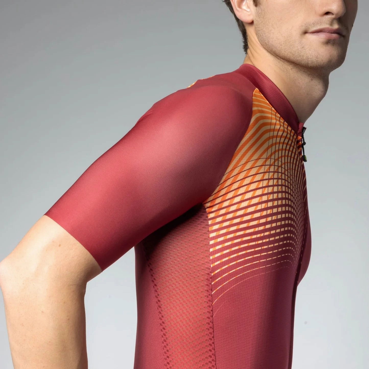Ale Pragma Optical jersey - Bordeaux