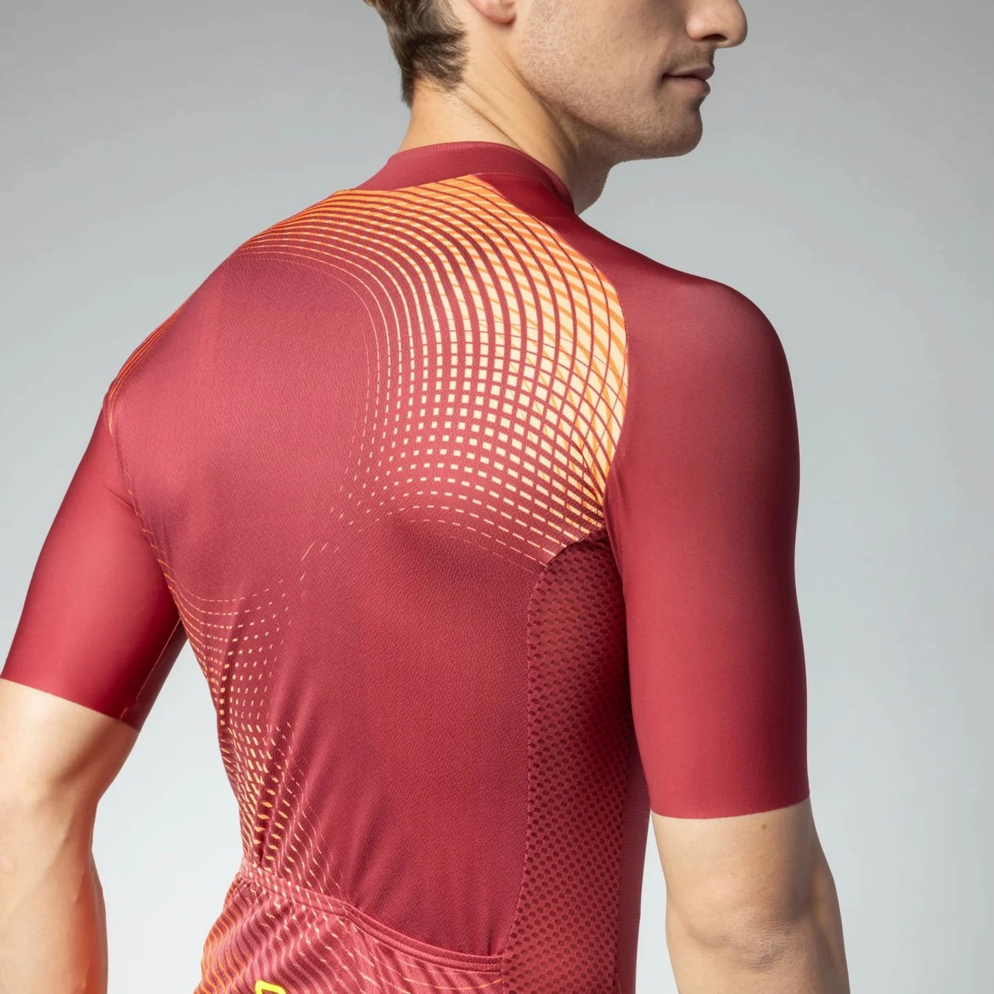 Ale Pragma Optical jersey - Bordeaux
