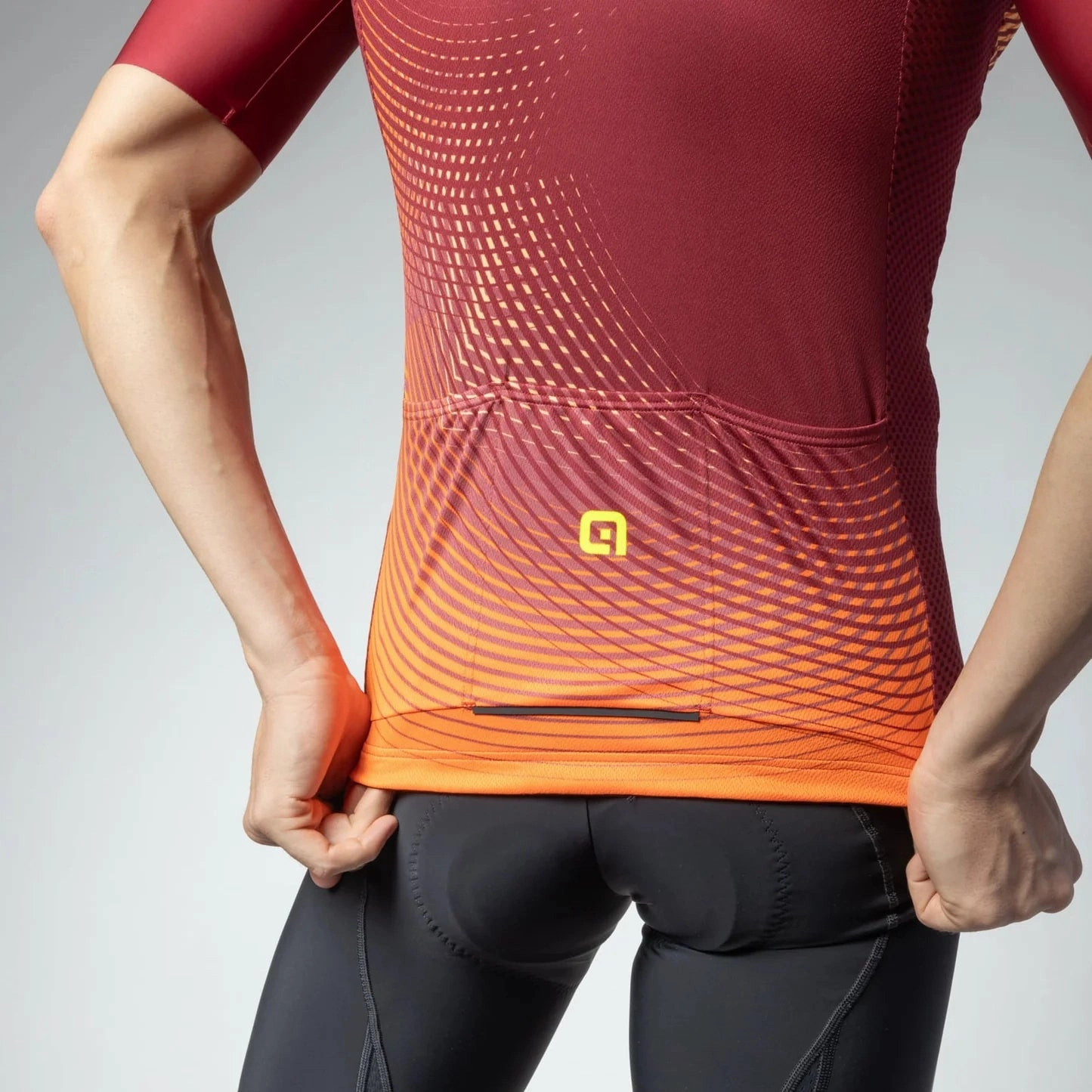 Ale Pragma Optical jersey - Bordeaux