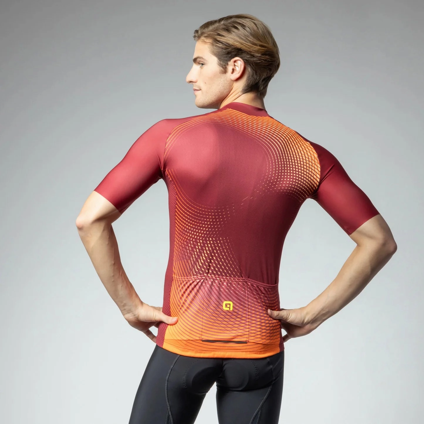 Ale Pragma Optical jersey - Bordeaux