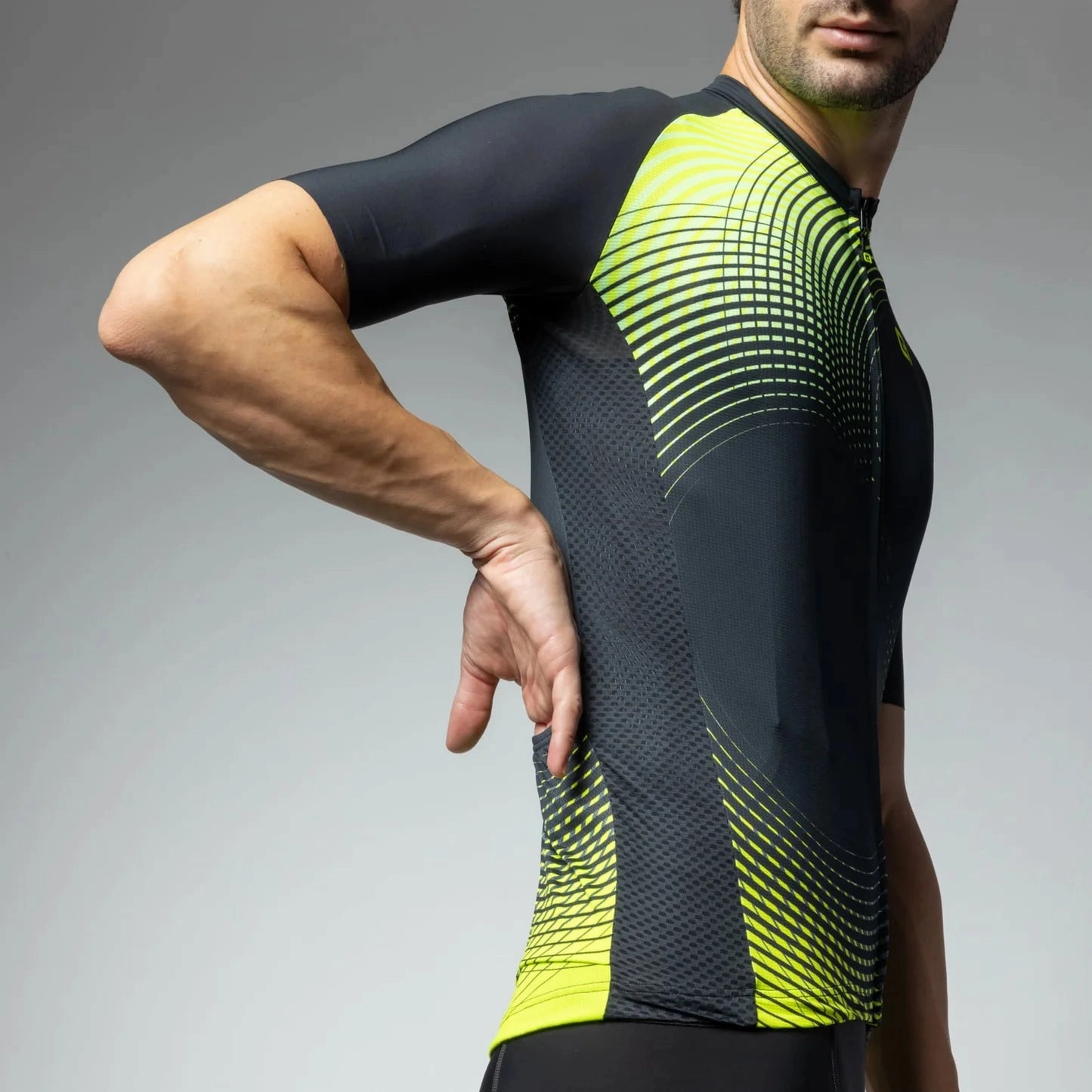 Ale Pragma Optical jersey - Yellow fluo