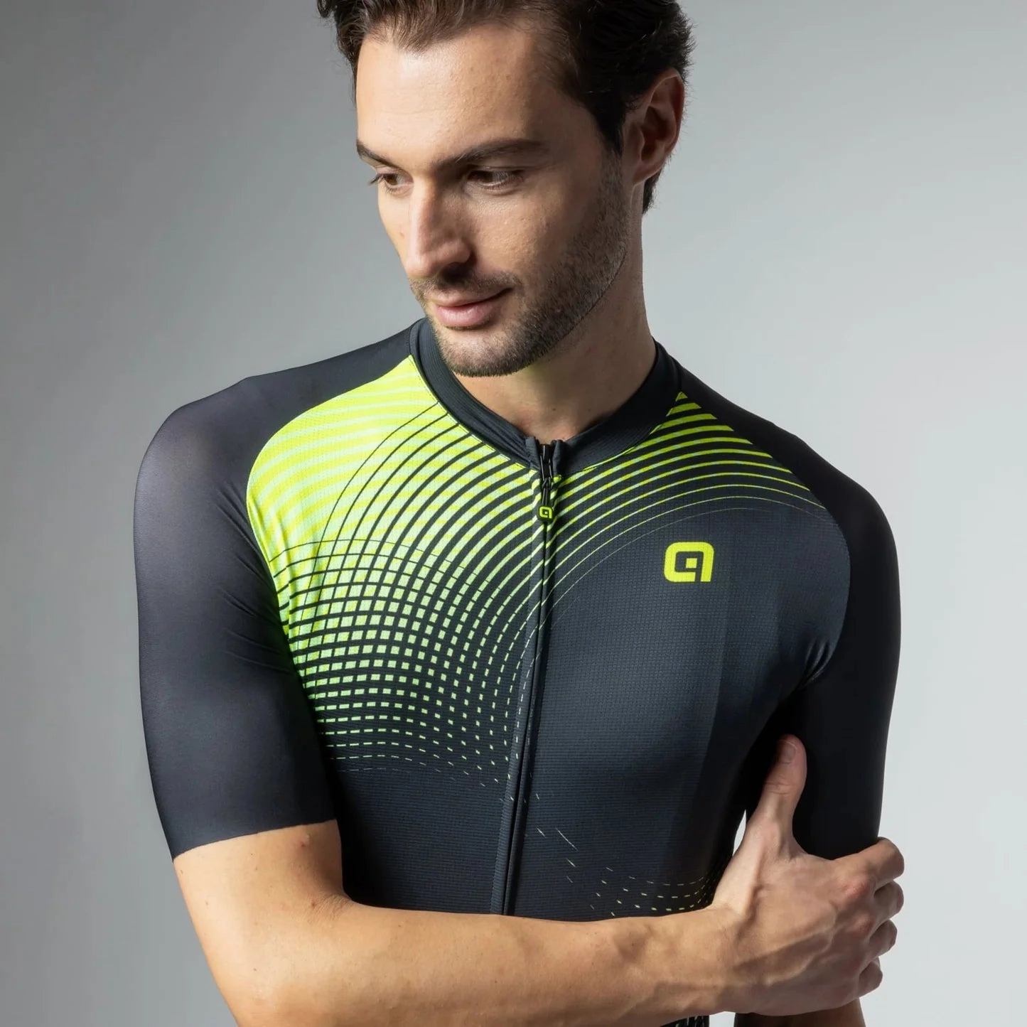 Ale Pragma Optical jersey - Yellow fluo