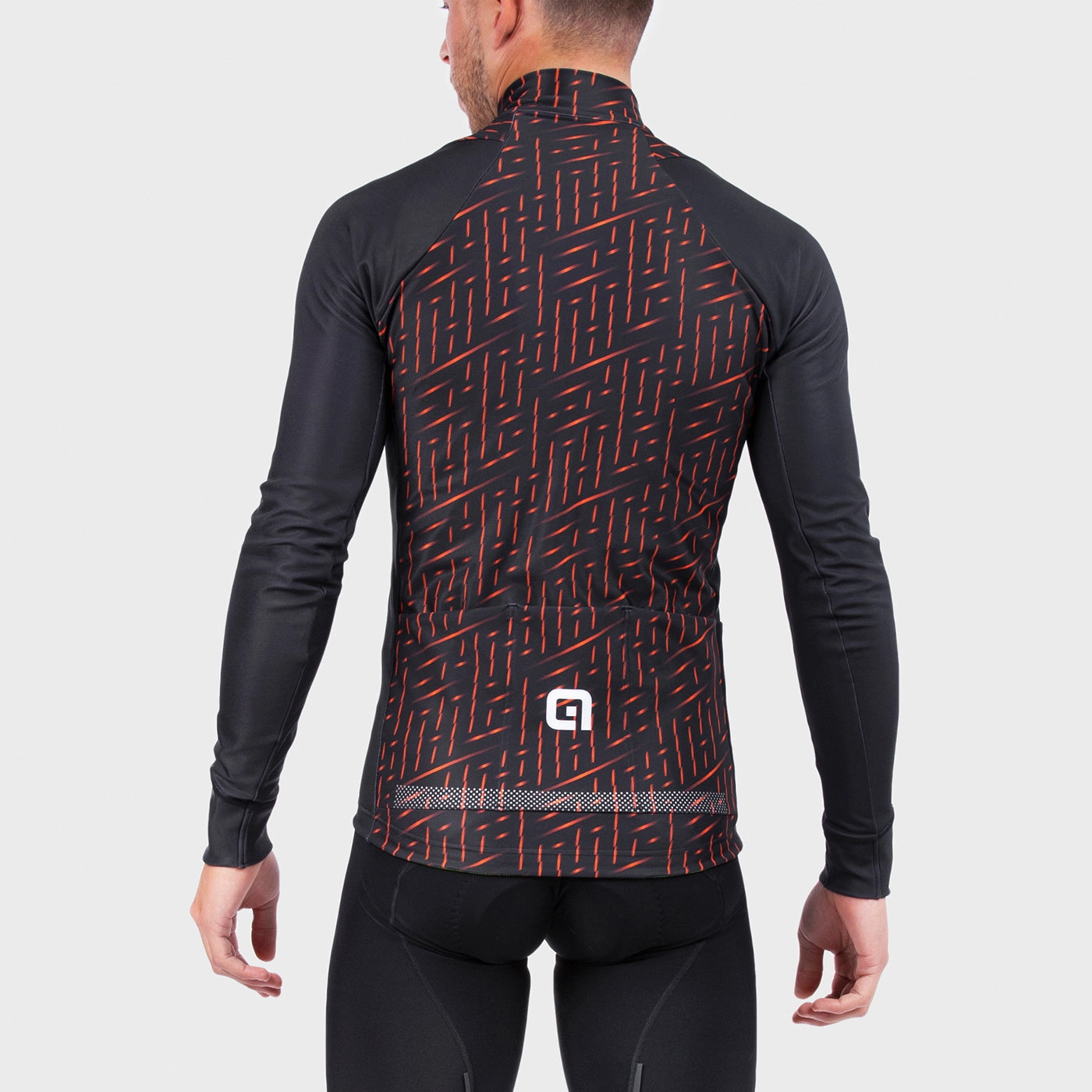 Ale PRR Green Bolt long sleeve jersey - Grey