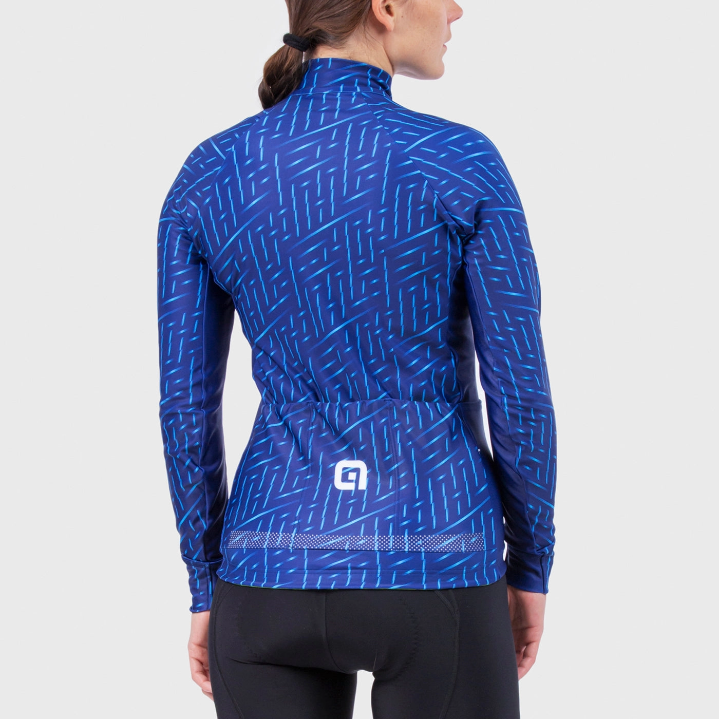 Ale PRR Green Bolt woman long sleeve jersey - Blue