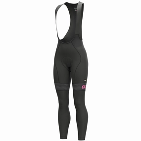 Ale PRR Mild woman bib tight - Black pink