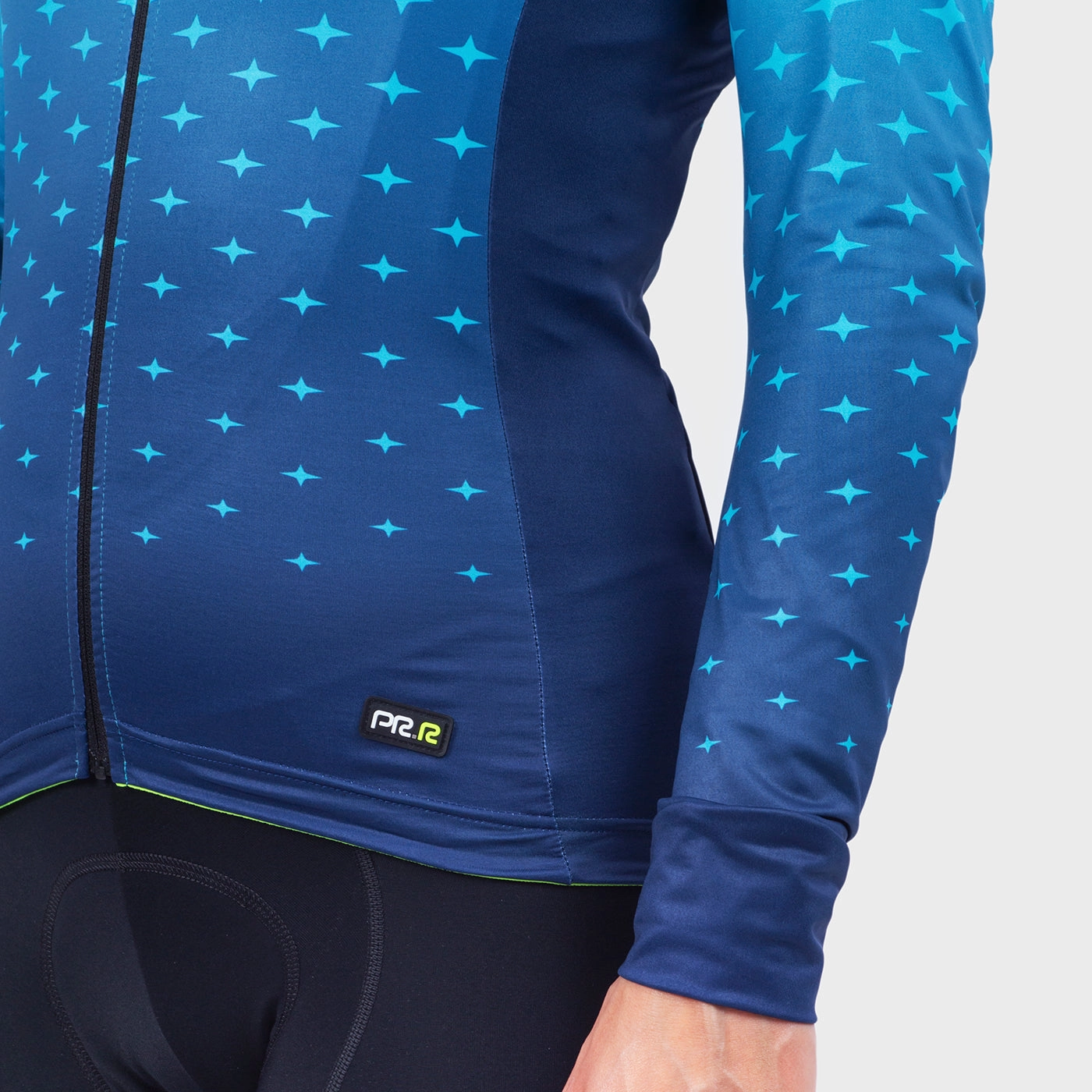 Ale PRR Stars long sleeve woman jersey - Light blue