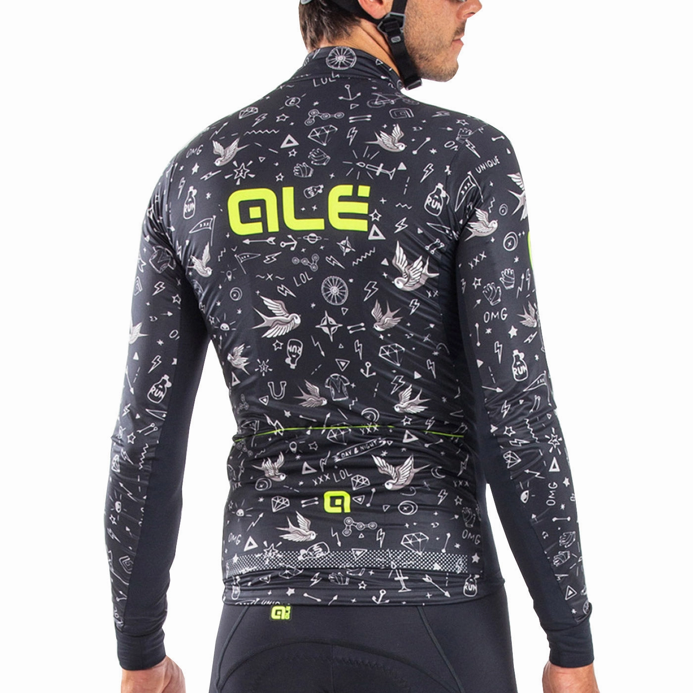 Ale PRR Versilia long sleeve jersey - Black