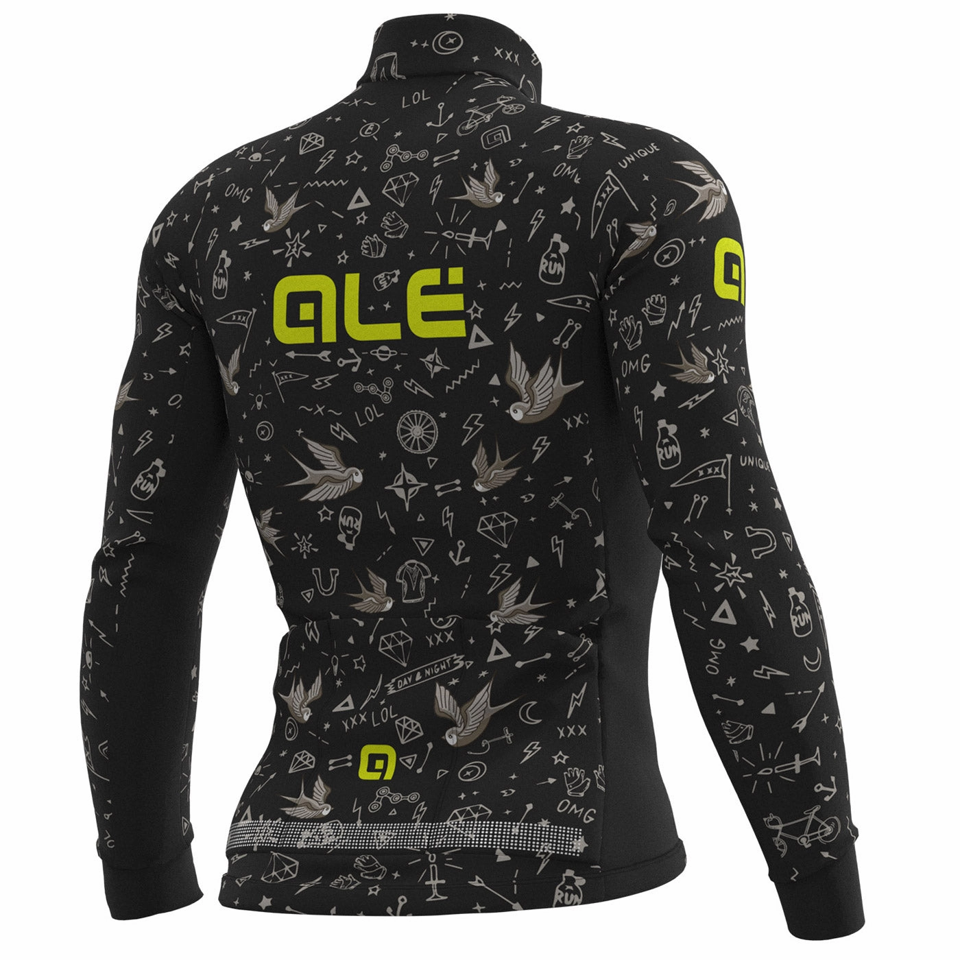 Ale PRR Versilia long sleeve jersey - Black