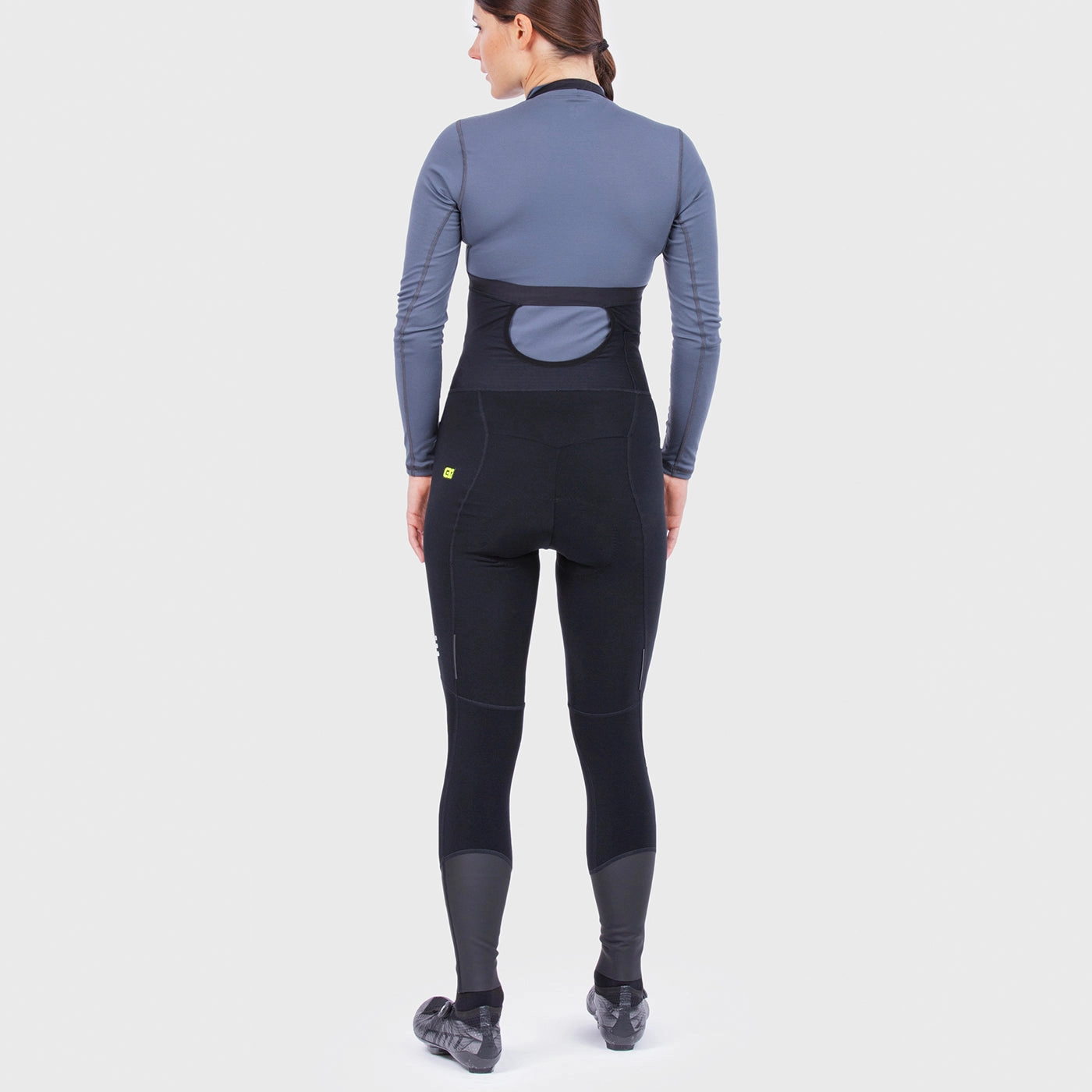Ale R-EV1 Future Warm woman bib tight - Black white