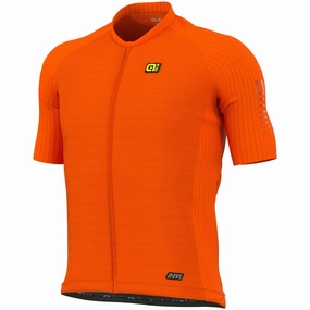 Ale R-EV1 Silver Cooling jersey - Orange