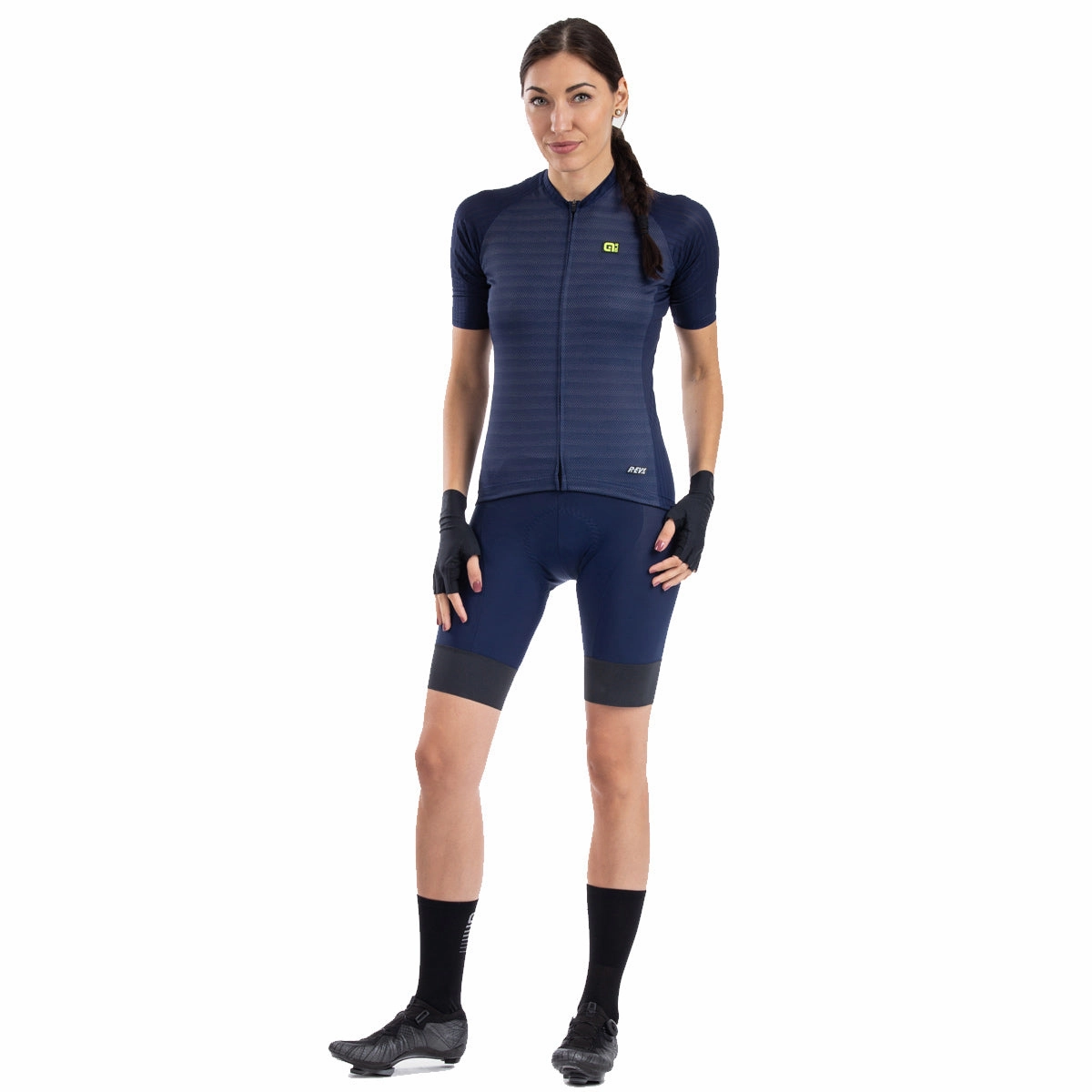 Ale R-EV1 Silver Cooling women jersey - Blue