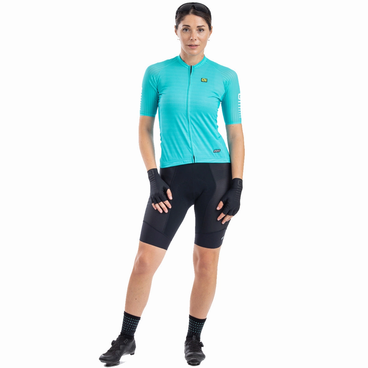 Ale R-EV1 Silver Cooling women jersey - Light blue