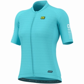 Ale R-EV1 Silver Cooling women jersey - Light blue