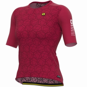 Ale R-EV1 Velocity women jersey - Burgundy 