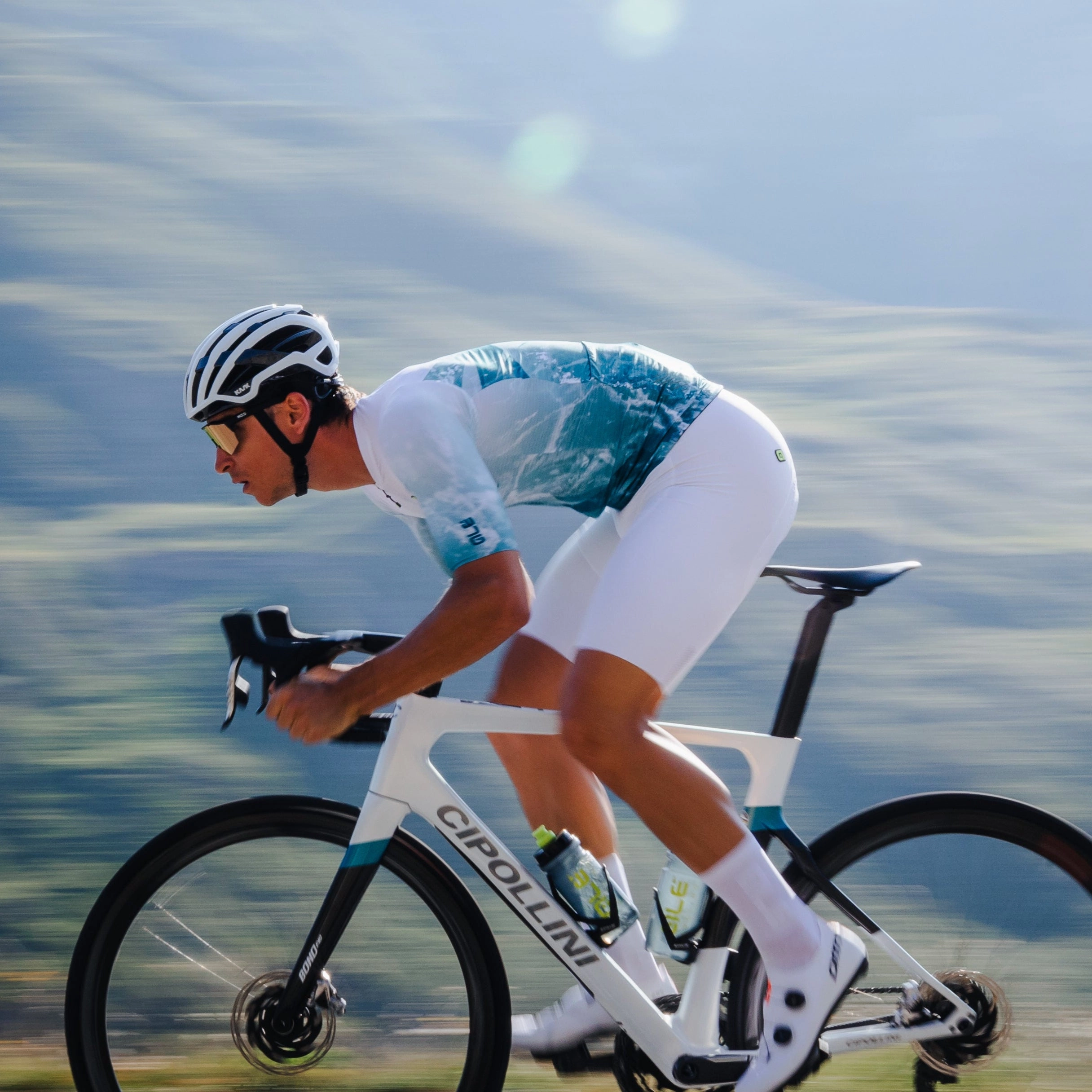 Ale R-EV1 Voltage bib shorts - White